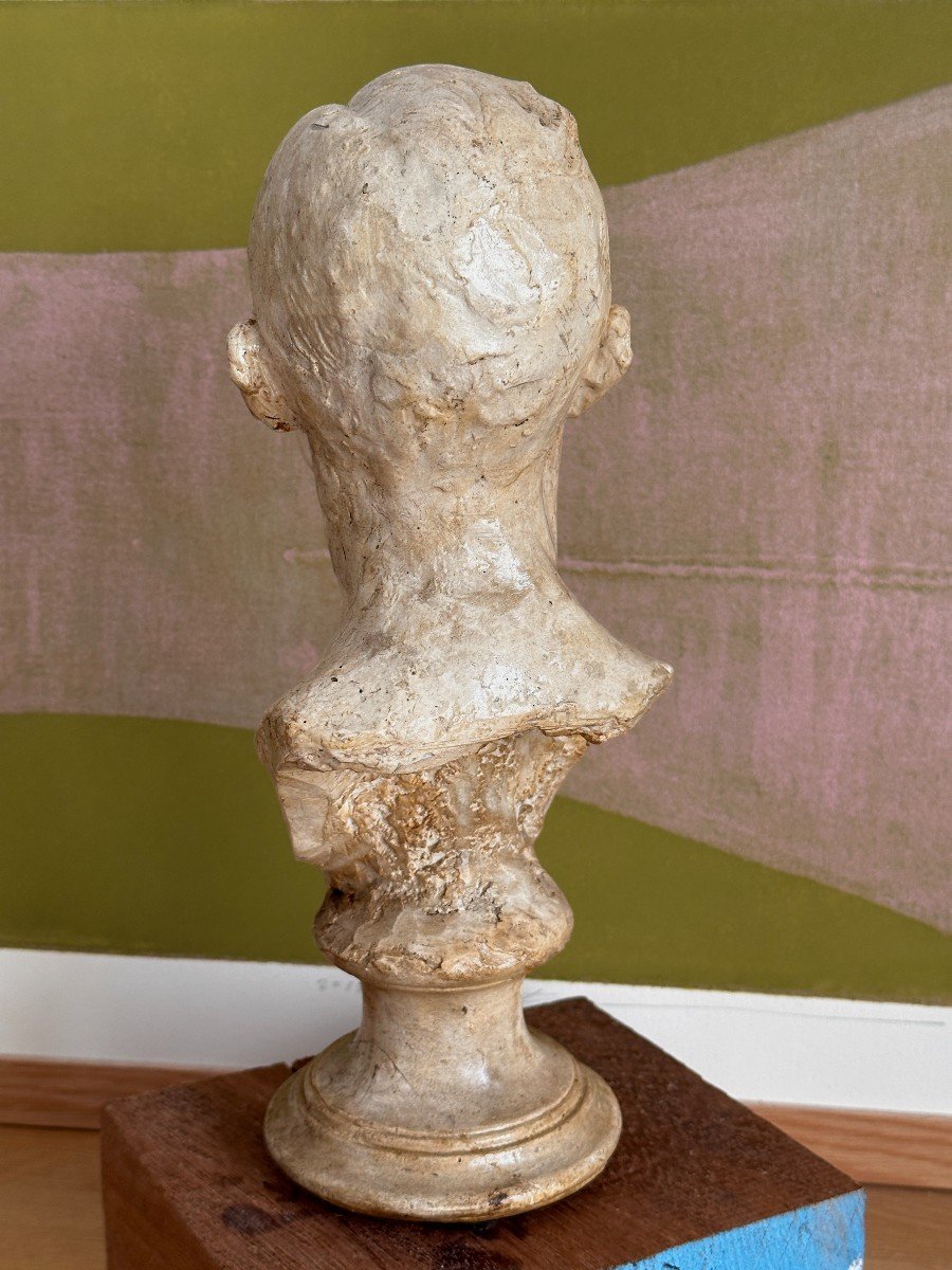 Paul Paulin - Bust Of Colonel Gaulé - Original Plaster-photo-4