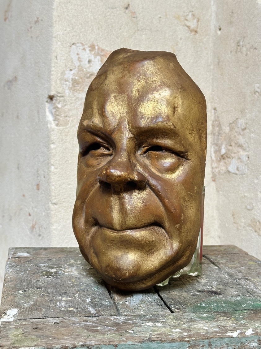 Coquelin Aîné - Mask - Golden Plaster -photo-2