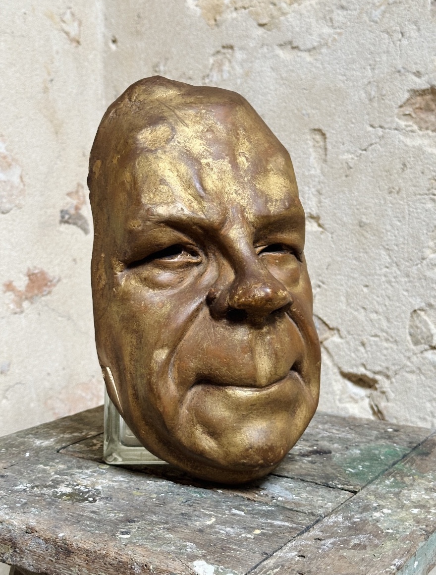 Coquelin Aîné - Mask - Golden Plaster -photo-4