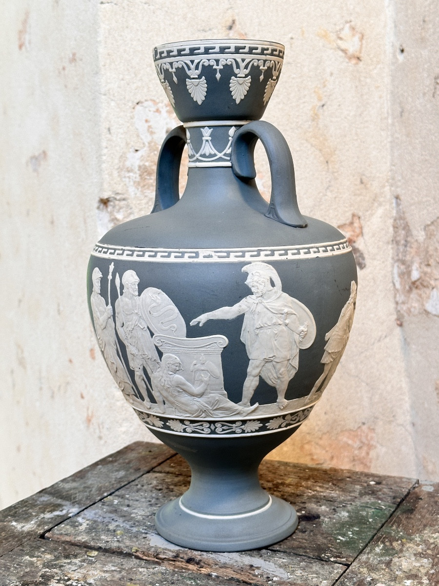 Vase néoclassique en Phanolith -  Villeroy & Boch - c. 1899-photo-1