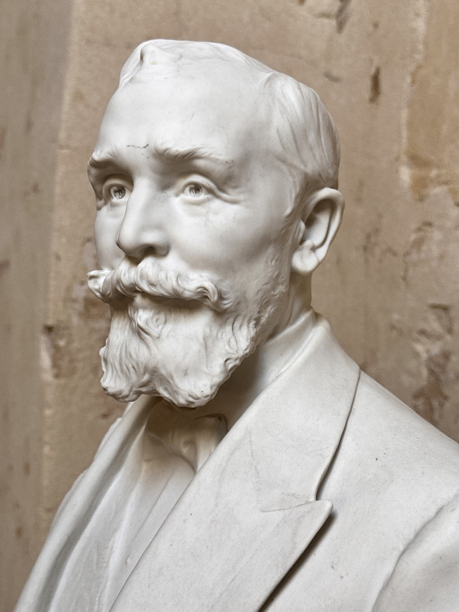 Buste du PR Loubet - Denys Puech - Biscuit de Sèvres-photo-3