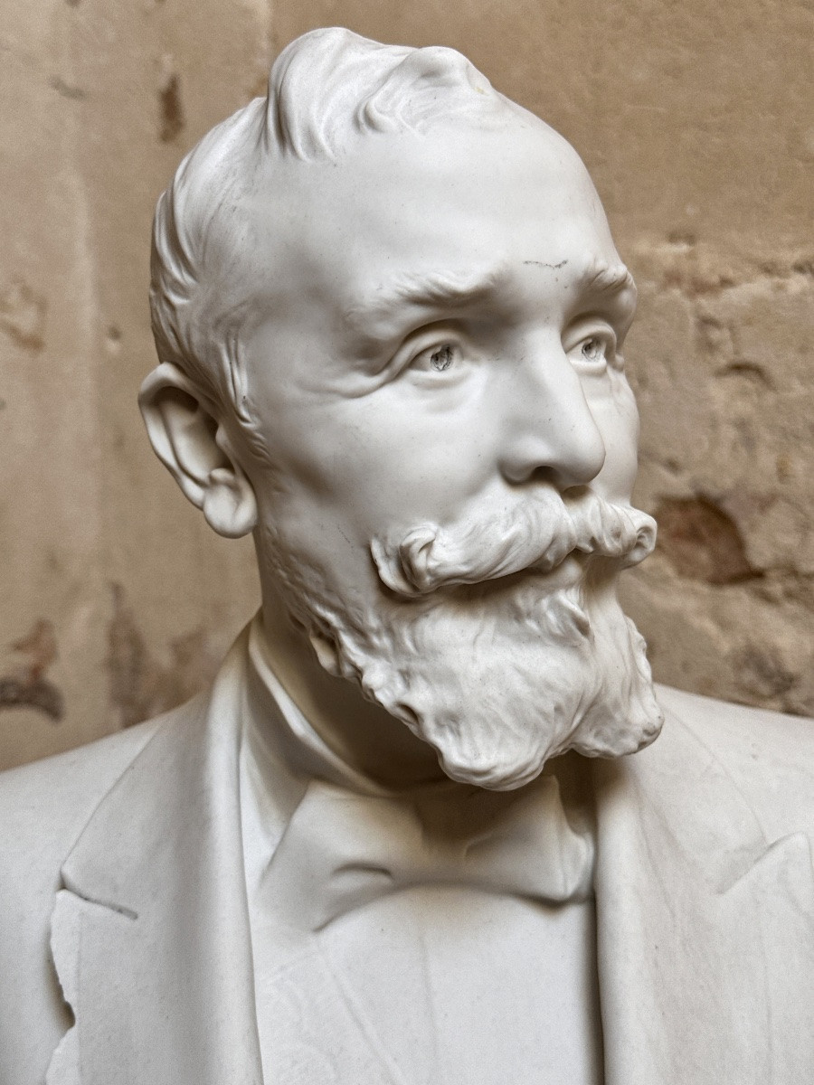 Buste du PR Loubet - Denys Puech - Biscuit de Sèvres-photo-4
