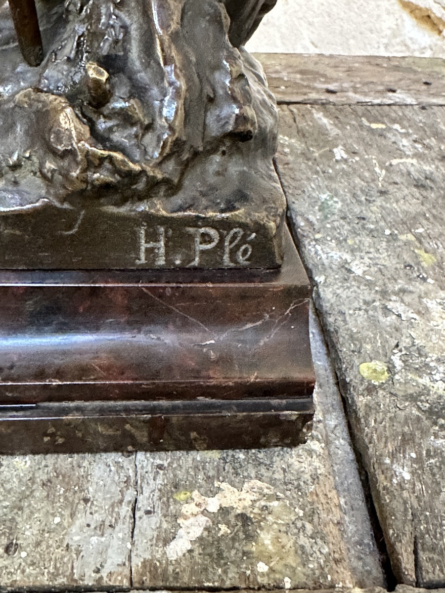 David The Victor - Henri Honoré Plé - Bronze-photo-5