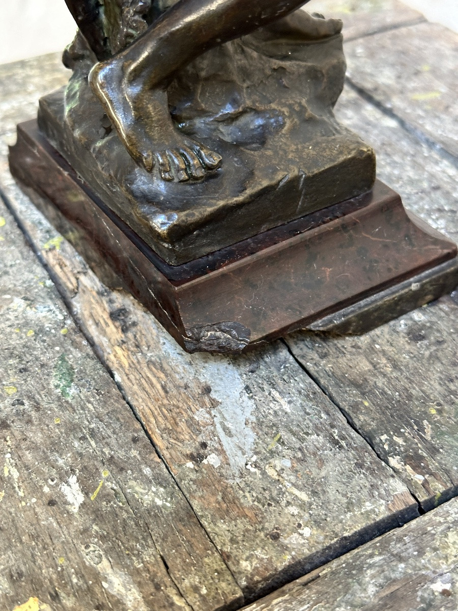 David The Victor - Henri Honoré Plé - Bronze-photo-6