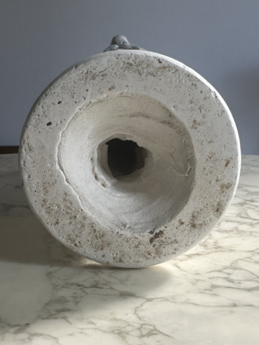 Bust Of A Mustachioed Man - F. Desruelles - Plaster-photo-6