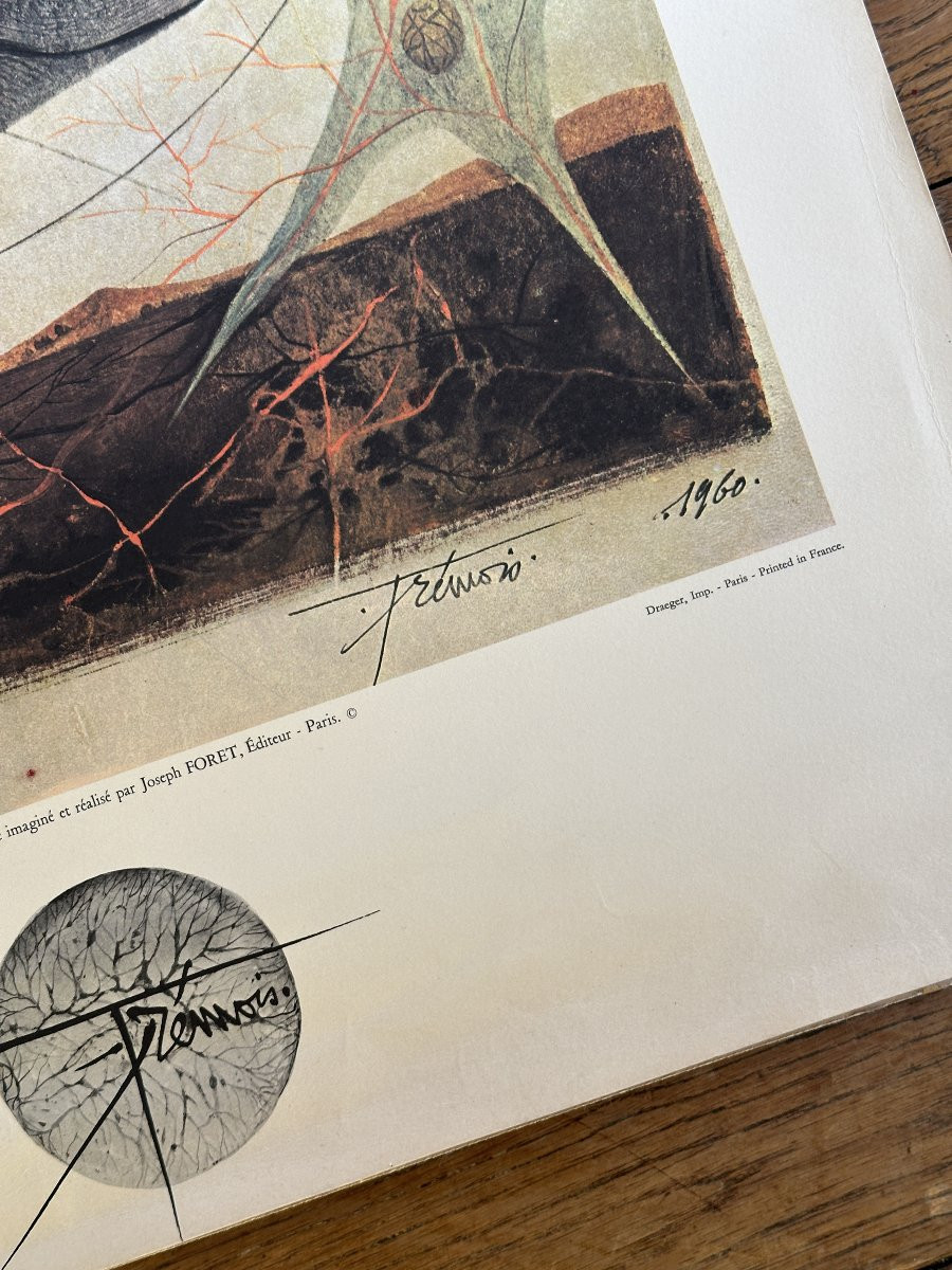 Pierre-Yves Trémois - "La naissance du surhomme" - Lithographie-photo-2
