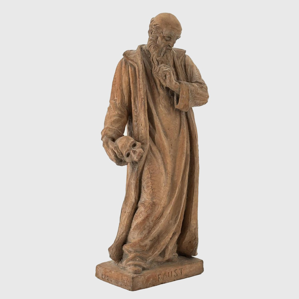 Faust - Alphonse Darville - Signed Terracotta