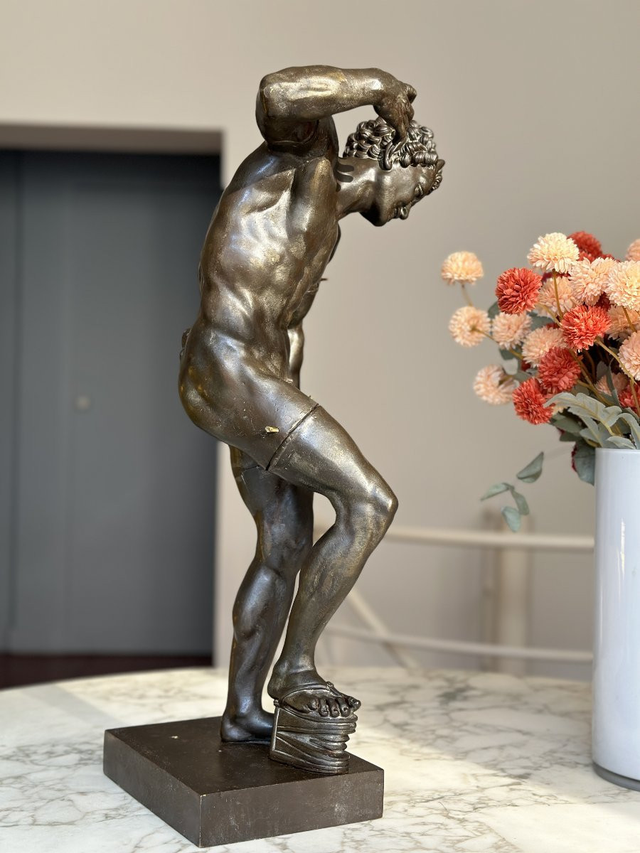 Dancing Faun - After The Antique - Bronze-photo-4
