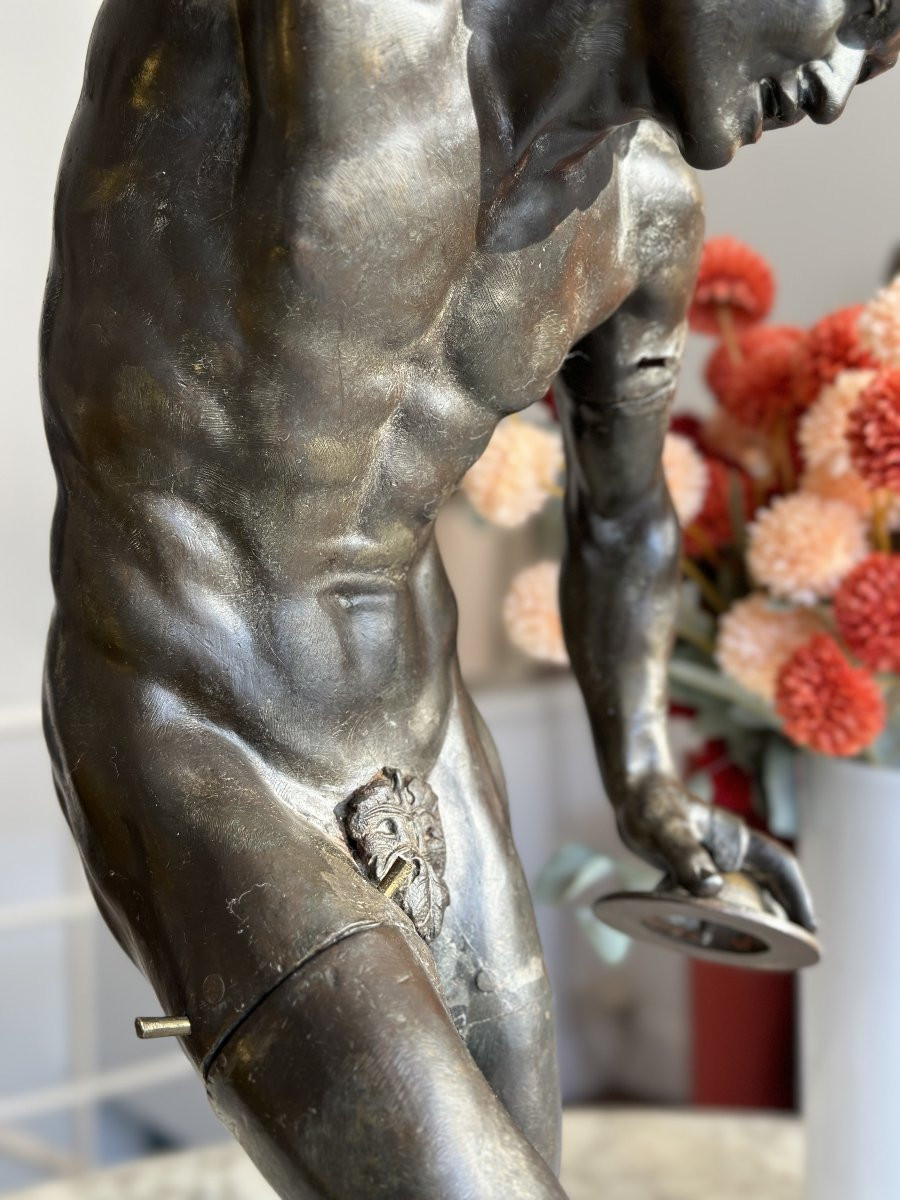Dancing Faun - After The Antique - Bronze-photo-3