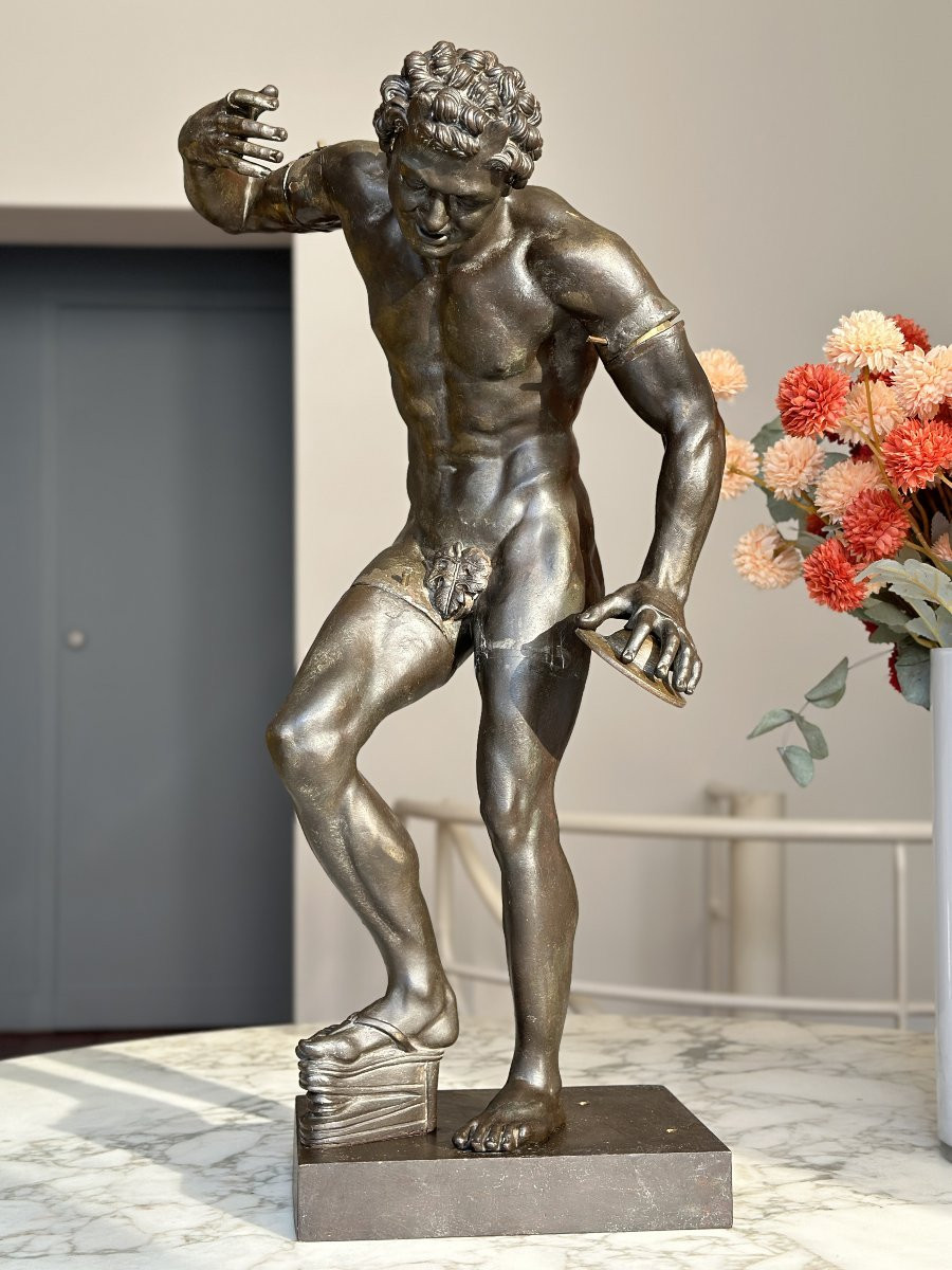 Dancing Faun - After The Antique - Bronze-photo-7