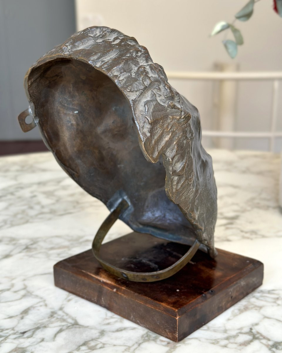 Portrait d'homme - Masque en bronze - Anonyme-photo-2