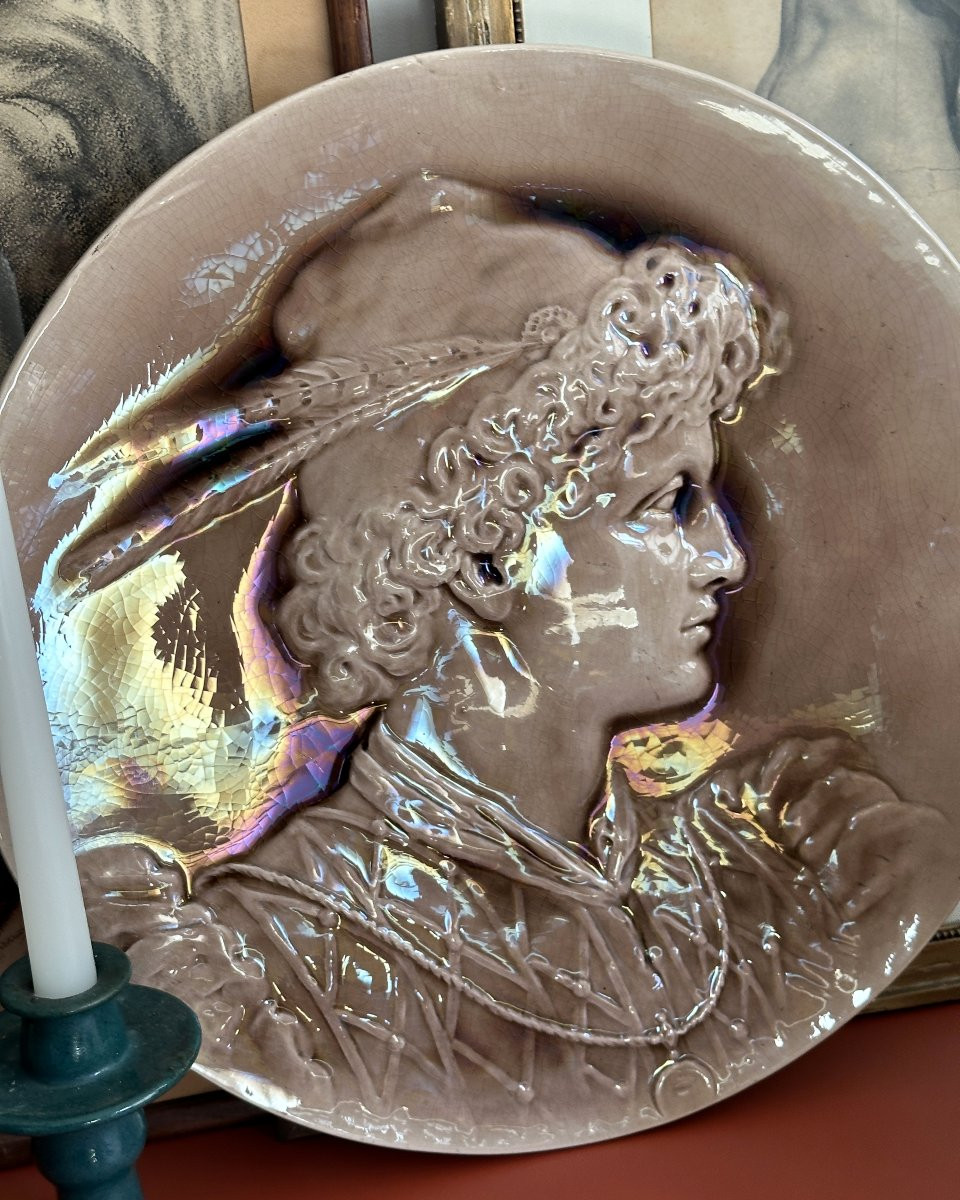 Decorative Earthenware Dish - Burmantofts Earthenware-photo-3