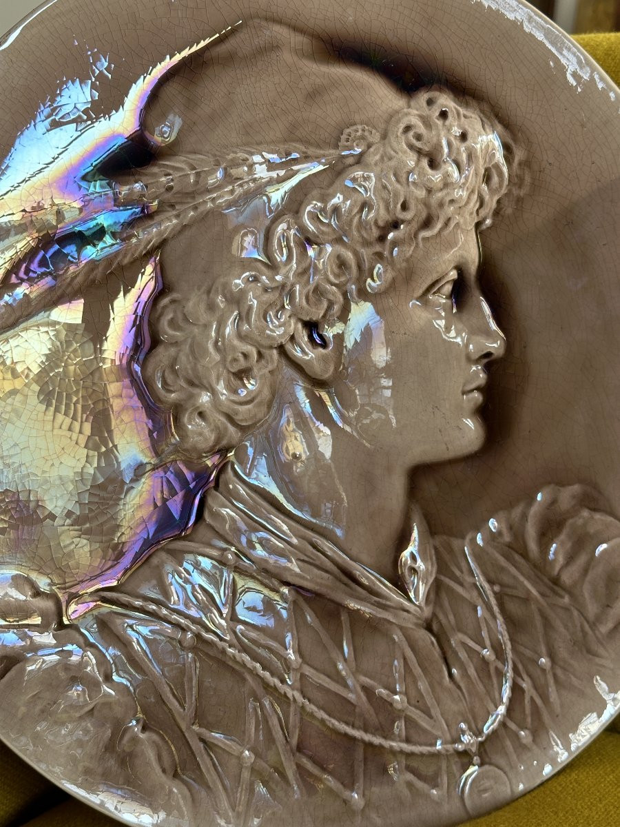 Decorative Earthenware Dish - Burmantofts Earthenware-photo-4