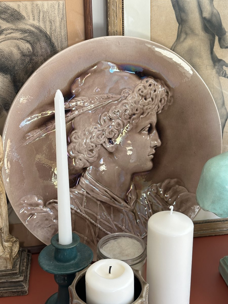 Decorative Earthenware Dish - Burmantofts Earthenware-photo-1