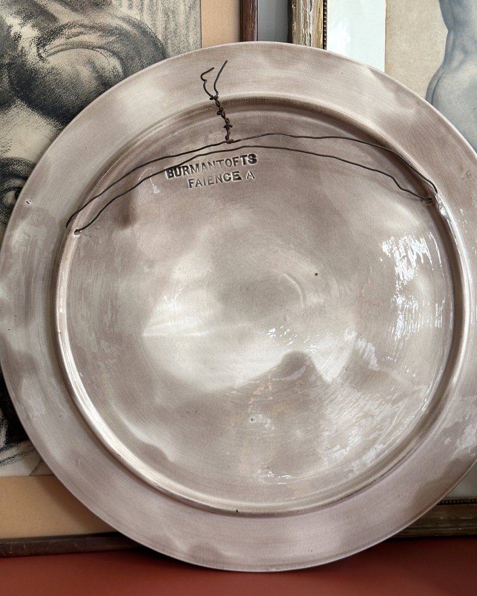 Decorative Earthenware Dish - Burmantofts Earthenware-photo-4