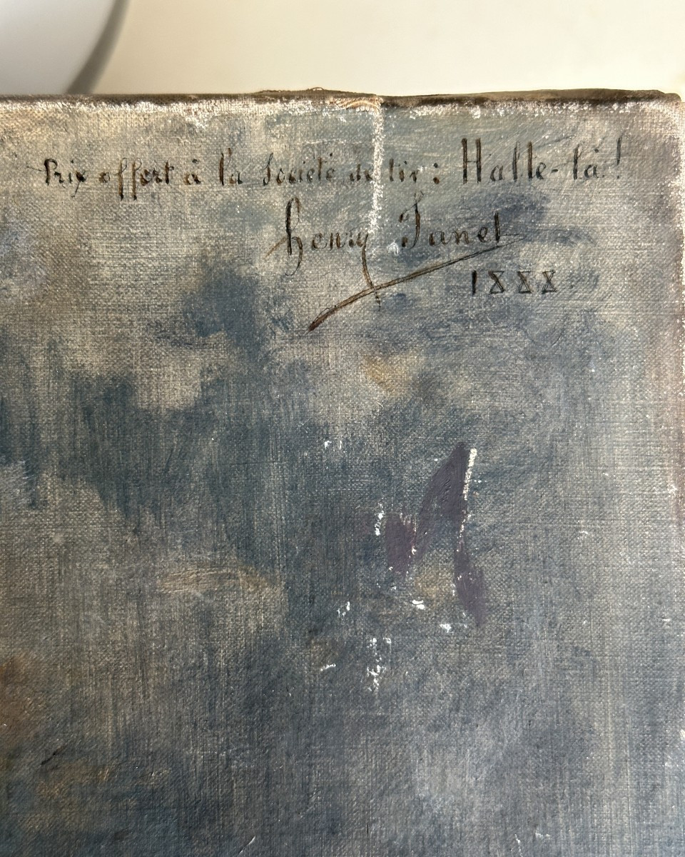 Portrait d'homme - Henri Auguste Janet - Huile sur toile-photo-3