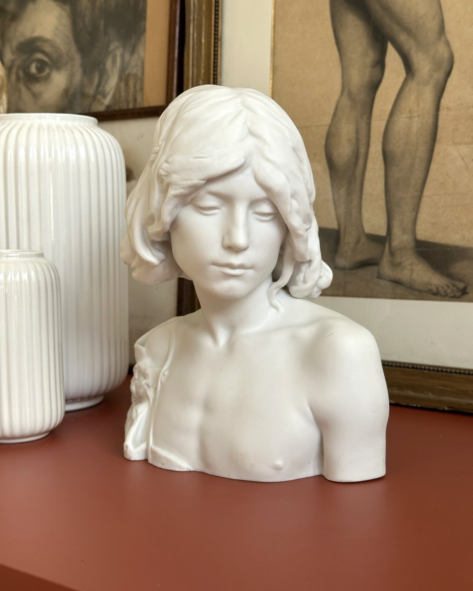 Saint Jean-Baptiste - Alfred Lenoir - Biscuit de Sèvres-photo-6