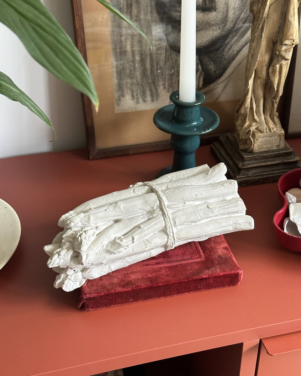 Hommage à Manet - Asperges en plâtre-photo-1