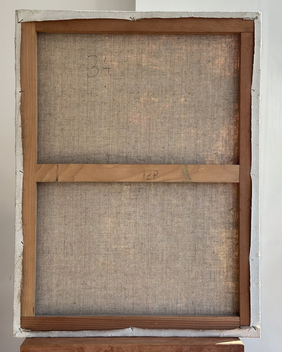 Portrait Of A Man - Anonymous - Oil On Canvas-photo-4