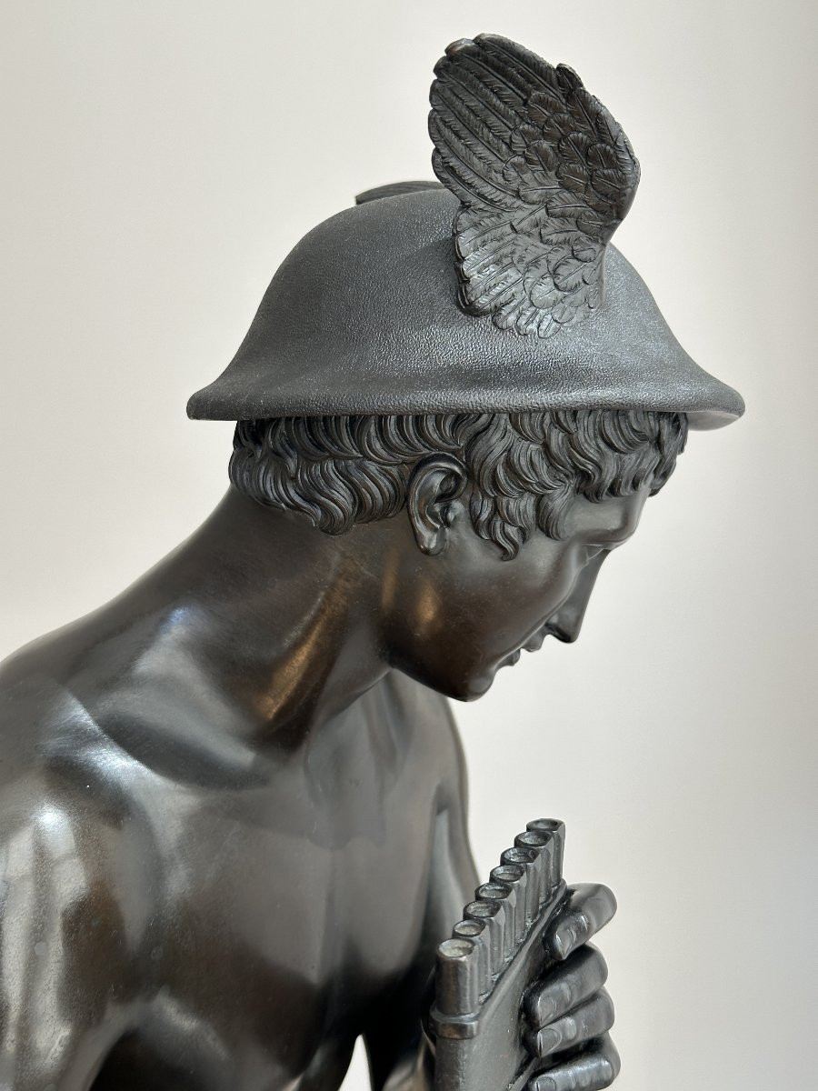 Mercure - Bertel Thorvaldsen - Grand bronze - Italie XIXe-photo-1