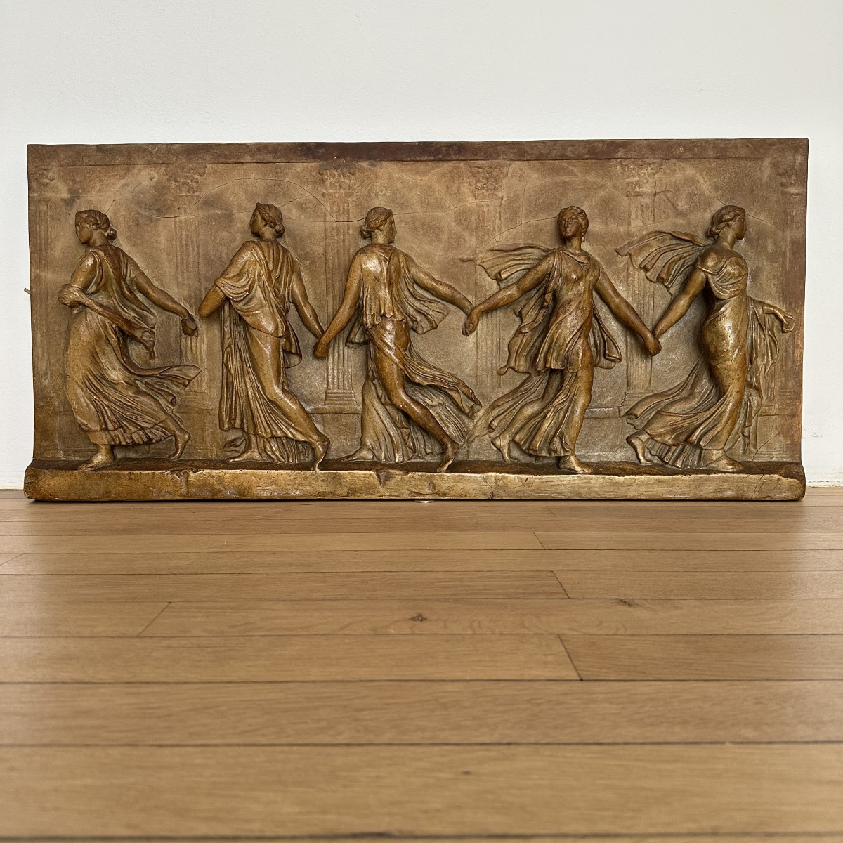 « Danseuses Borghèse » - Bas-relief Grand Tour - Plâtre