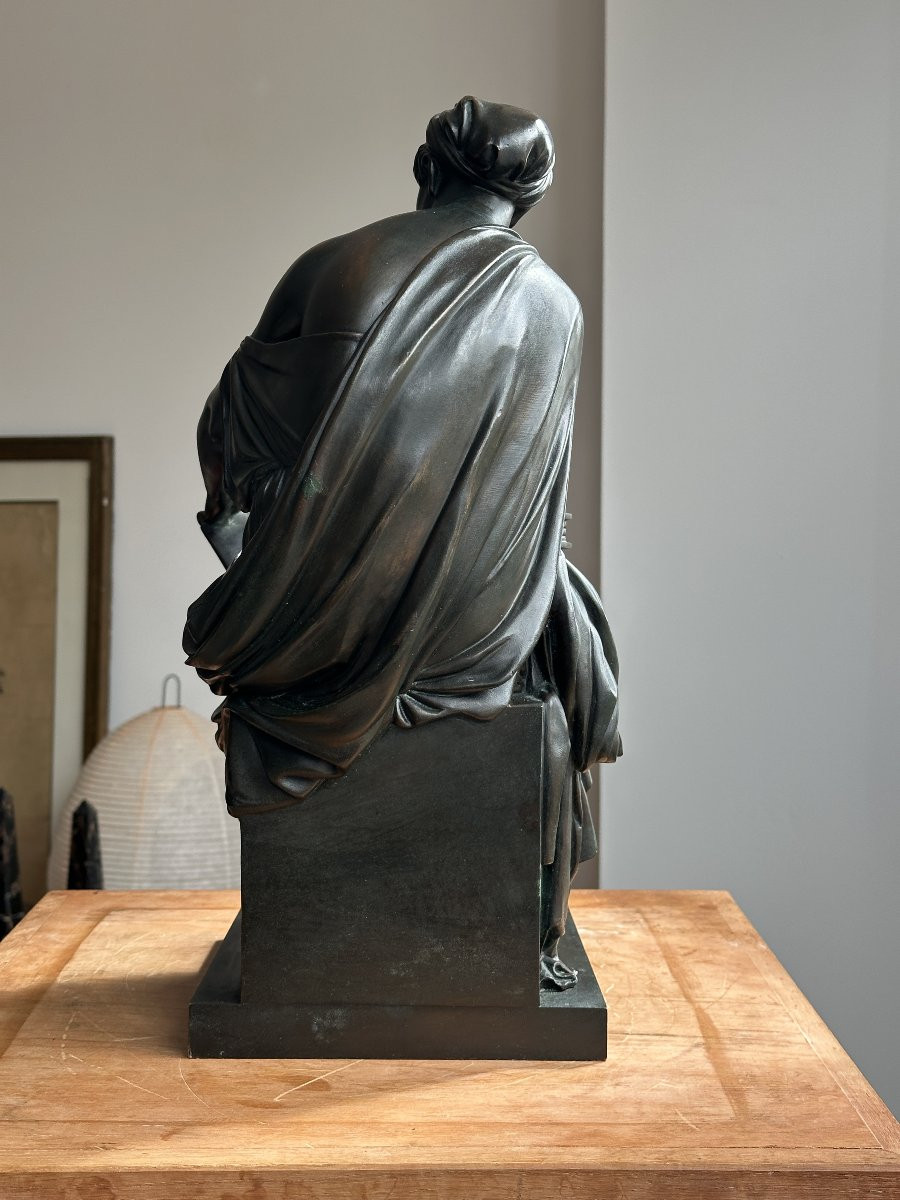 Allégorie de la Science - Charles Gumery - Bronze patiné-photo-1