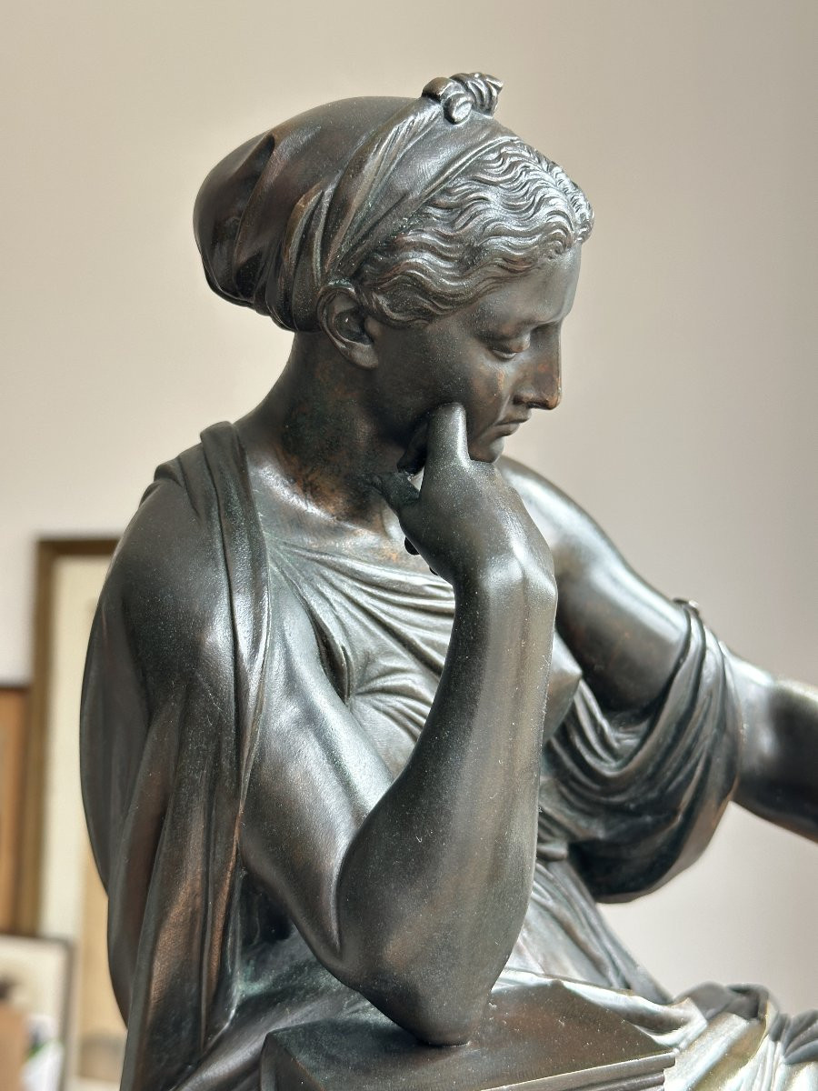 Allégorie de la Science - Charles Gumery - Bronze patiné-photo-3