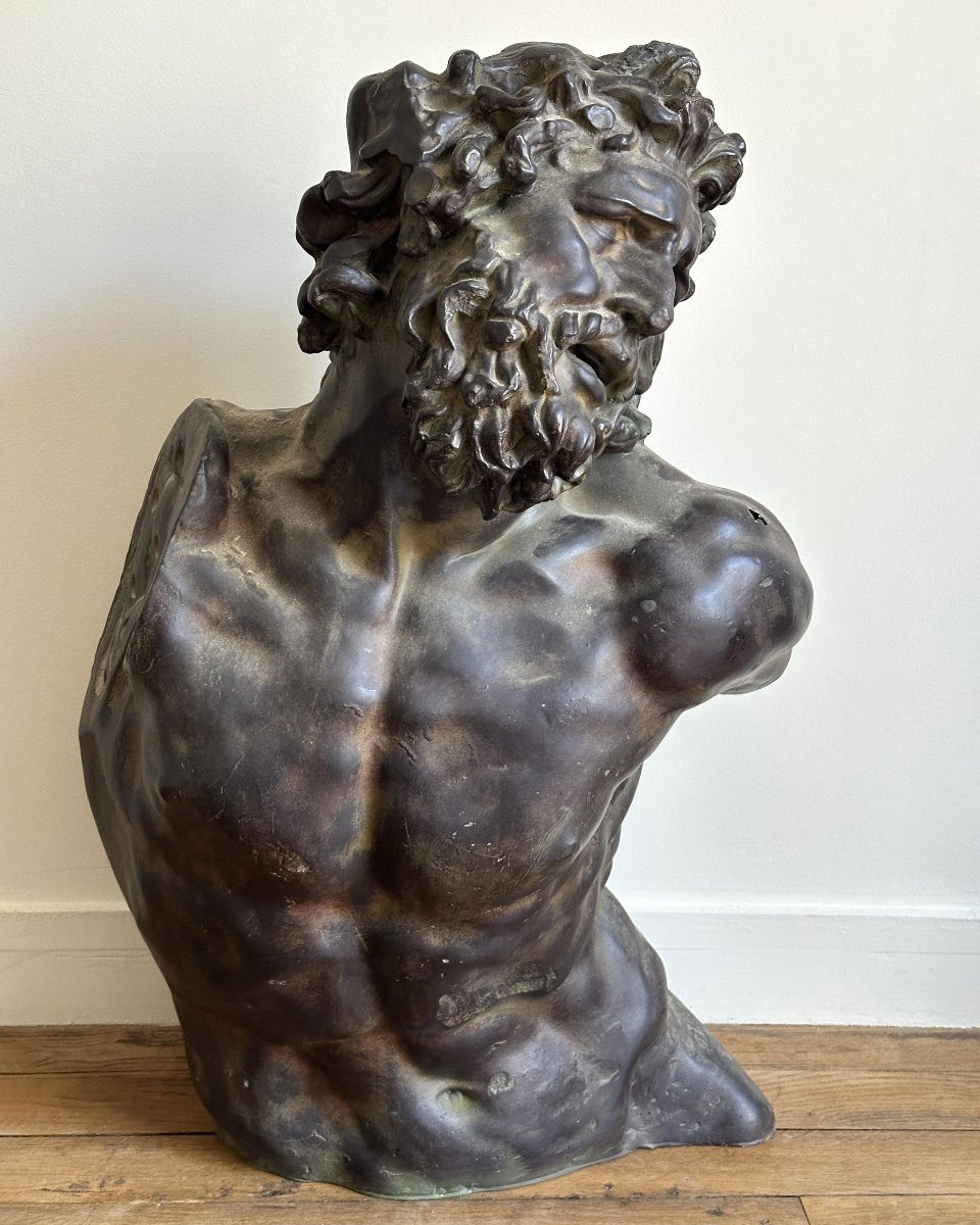 Laocoon - Grand buste en fibre de verre - d'après l'antique-photo-2