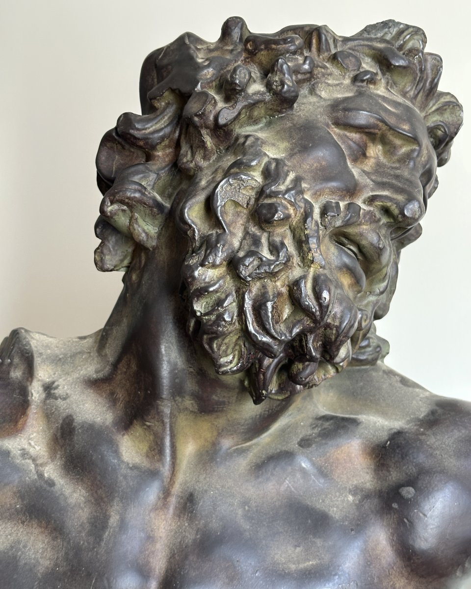 Laocoon - Grand buste en fibre de verre - d'après l'antique-photo-4