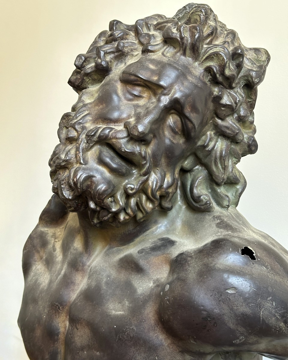 Laocoon - Grand buste en fibre de verre - d'après l'antique-photo-4