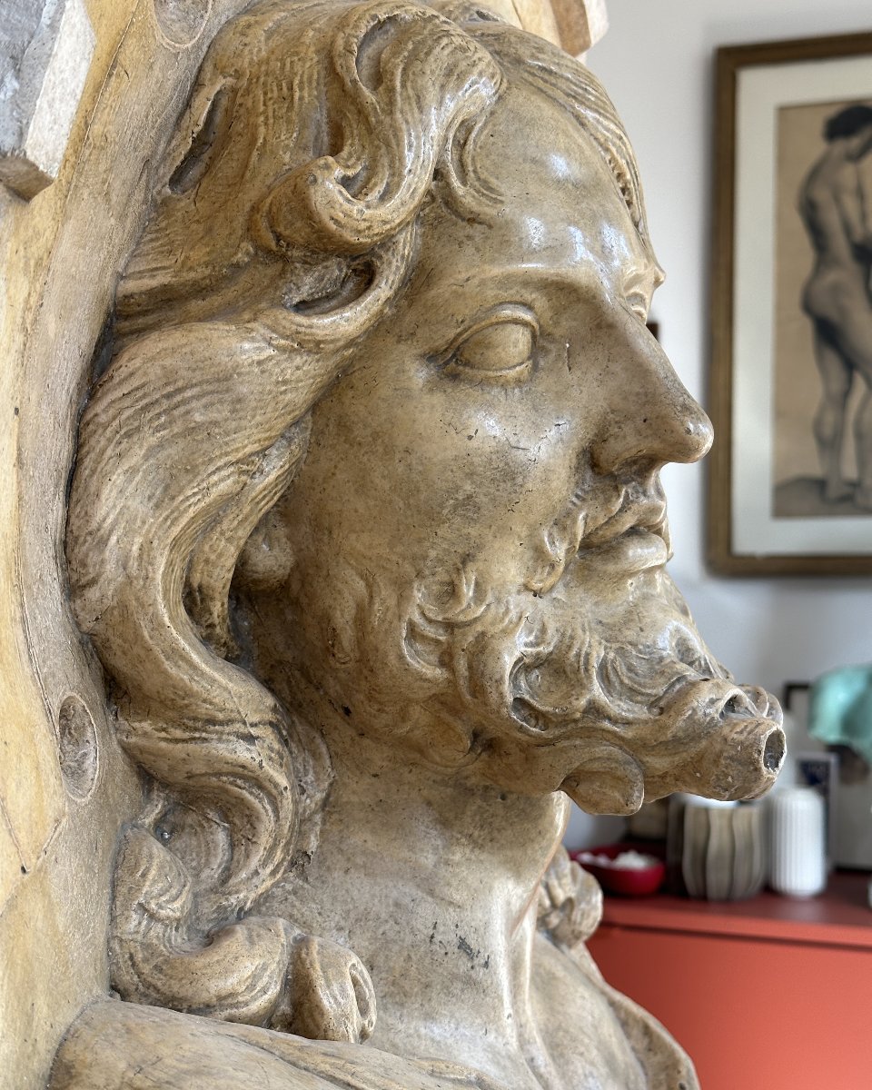 Salvator Mundi After Puget - Front Side Of The Mold From The Rmn Casting Workshop-photo-2