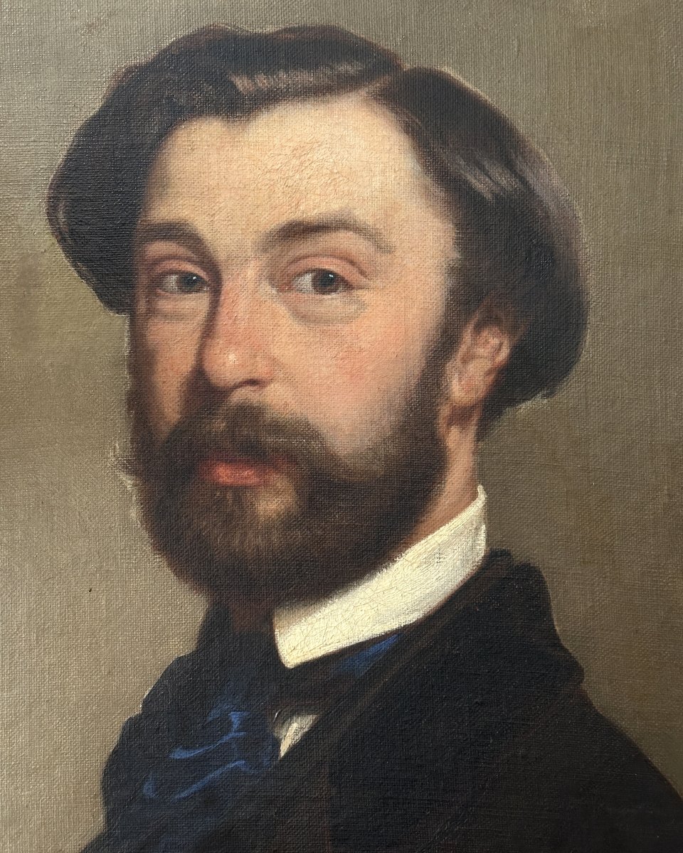 Portrait d'homme - Charles Billoin - Huile sur toile-photo-3