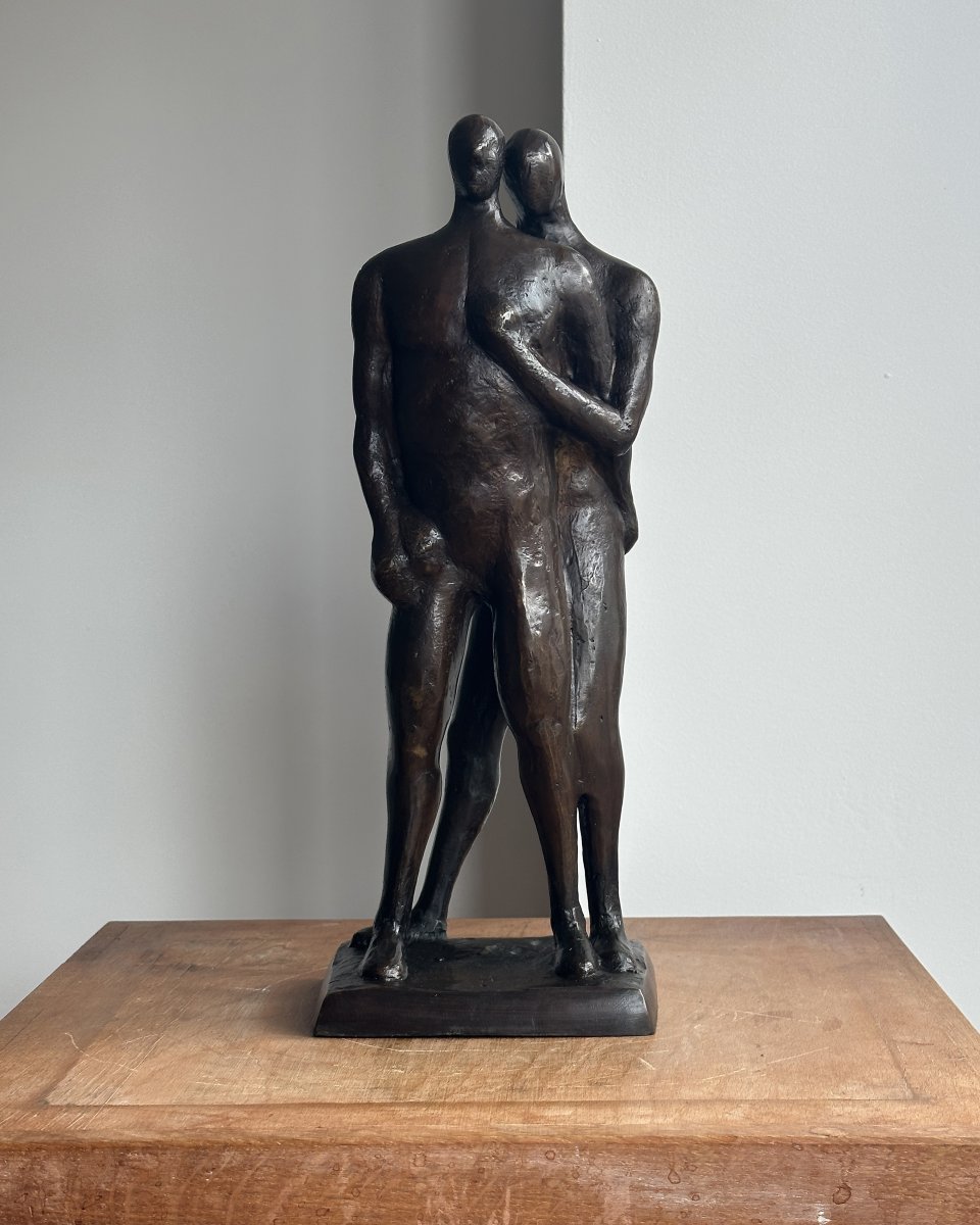 Les amoureux - Anonyme - Bronze-photo-2