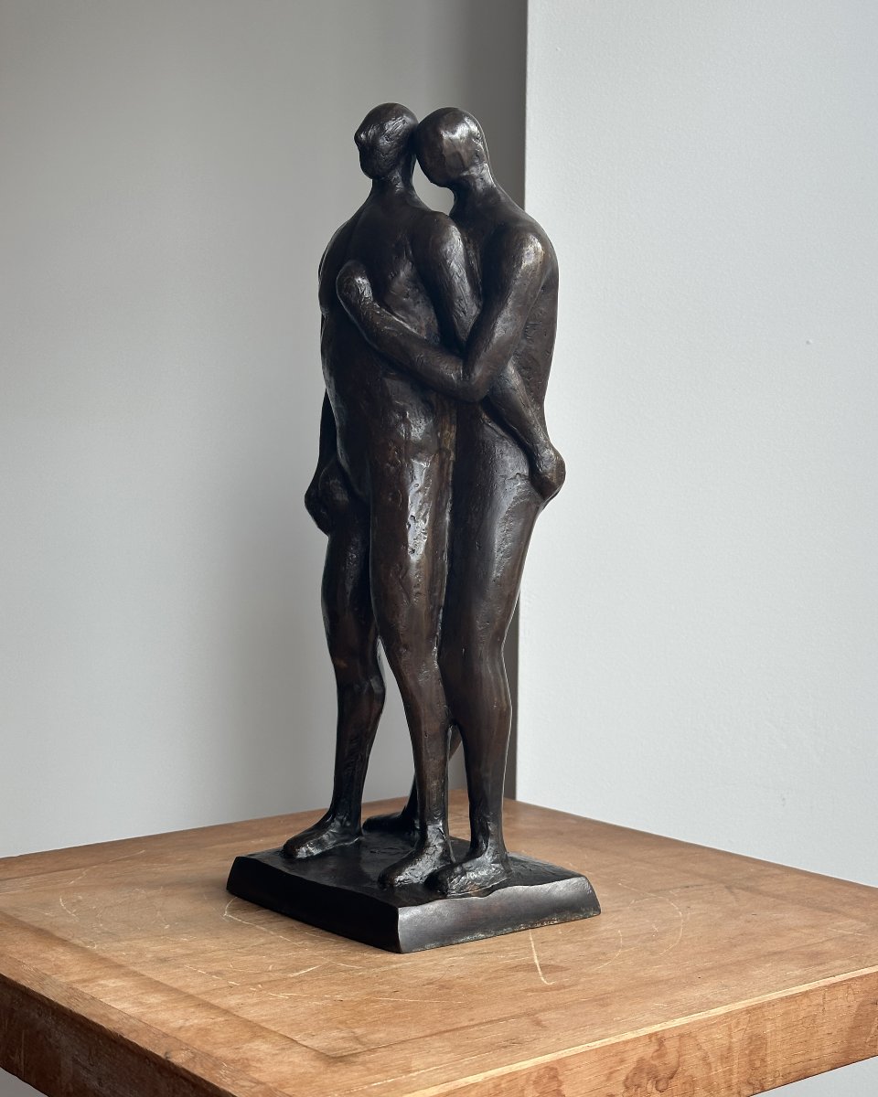 Les amoureux - Anonyme - Bronze-photo-3