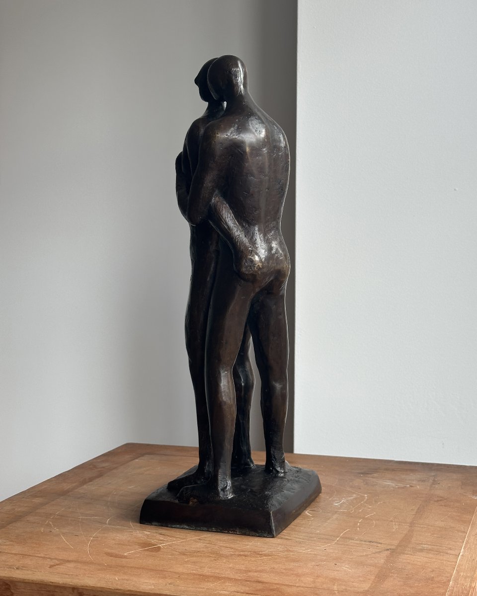 Les amoureux - Anonyme - Bronze-photo-4