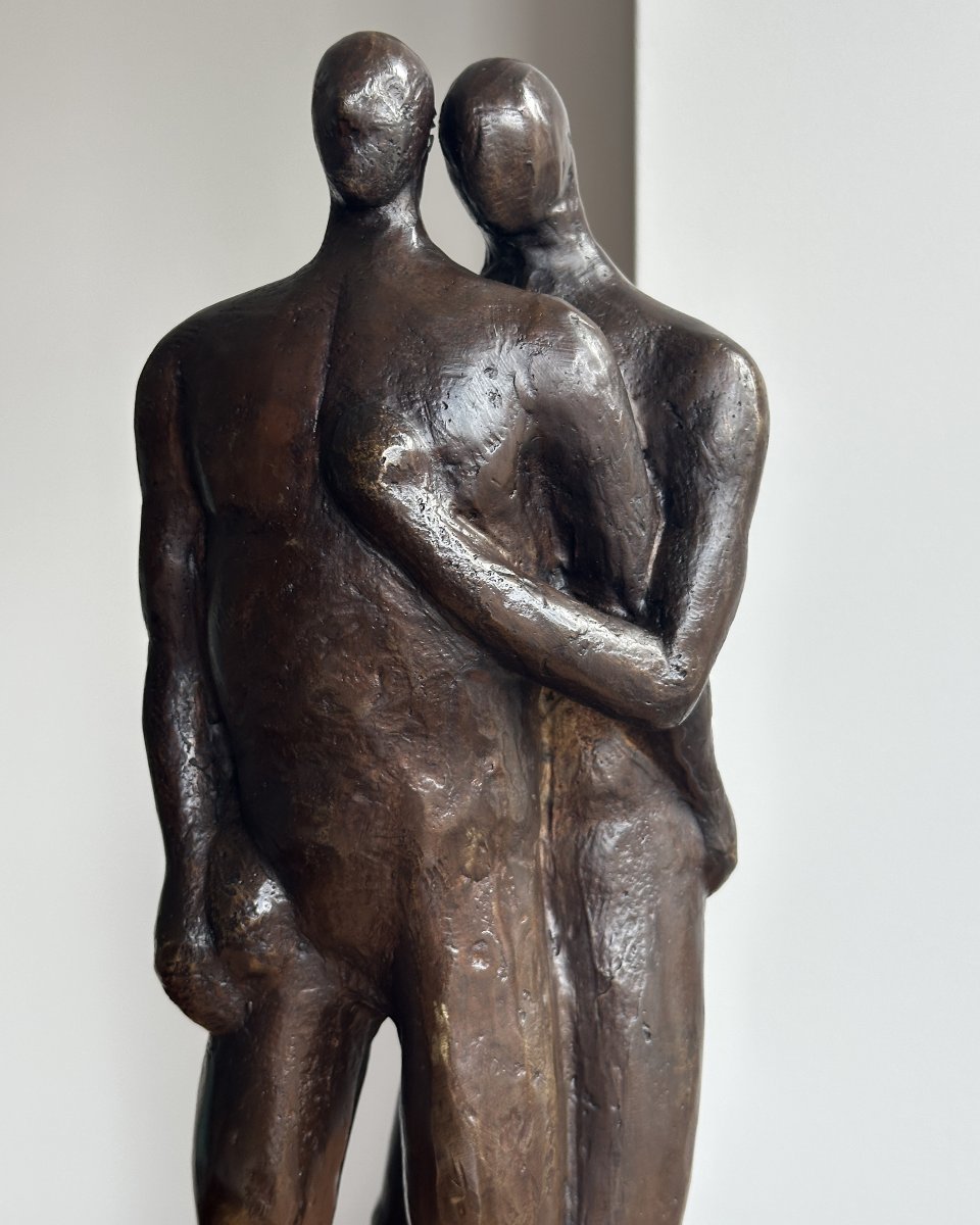 Les amoureux - Anonyme - Bronze-photo-2
