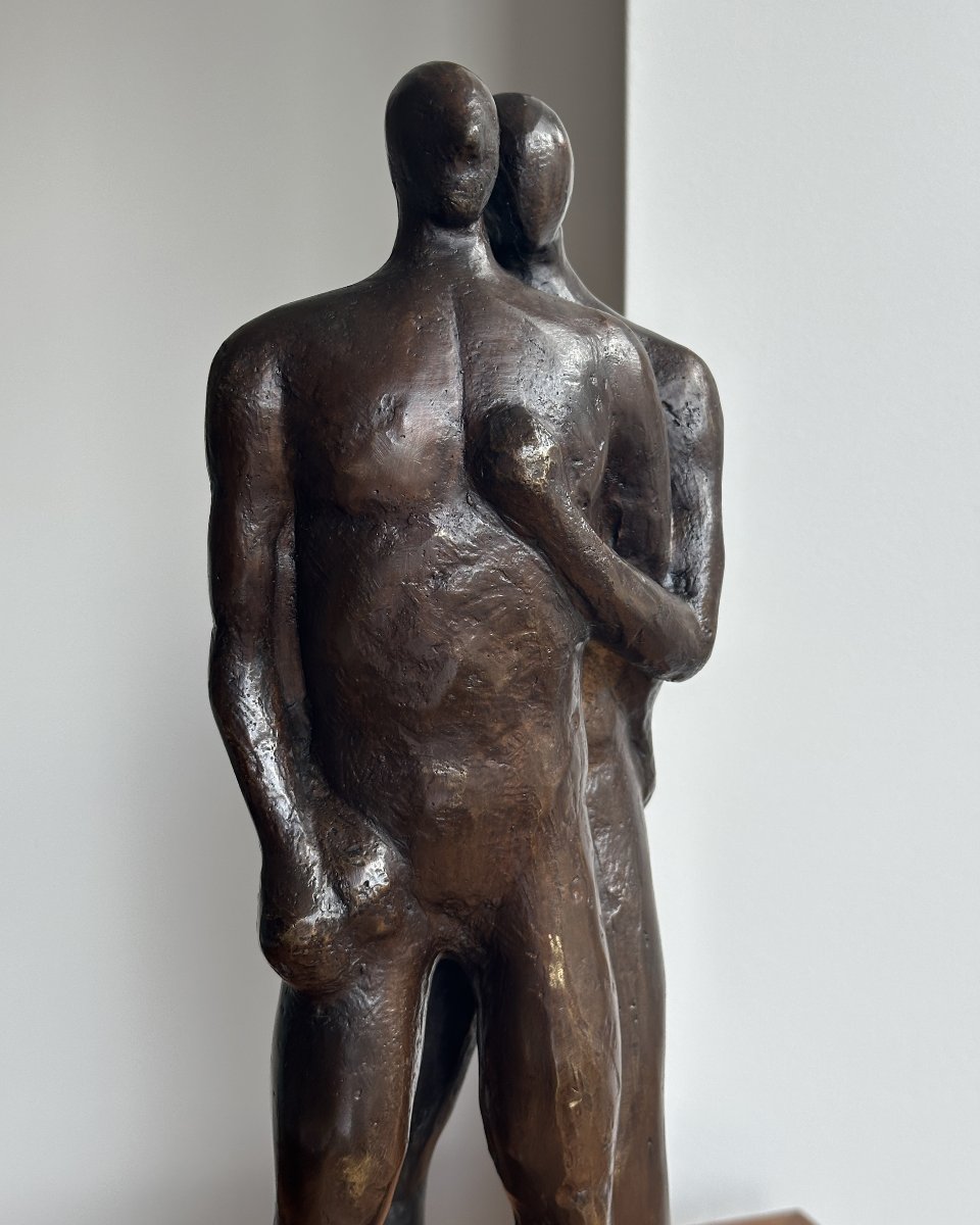 Les amoureux - Anonyme - Bronze-photo-3