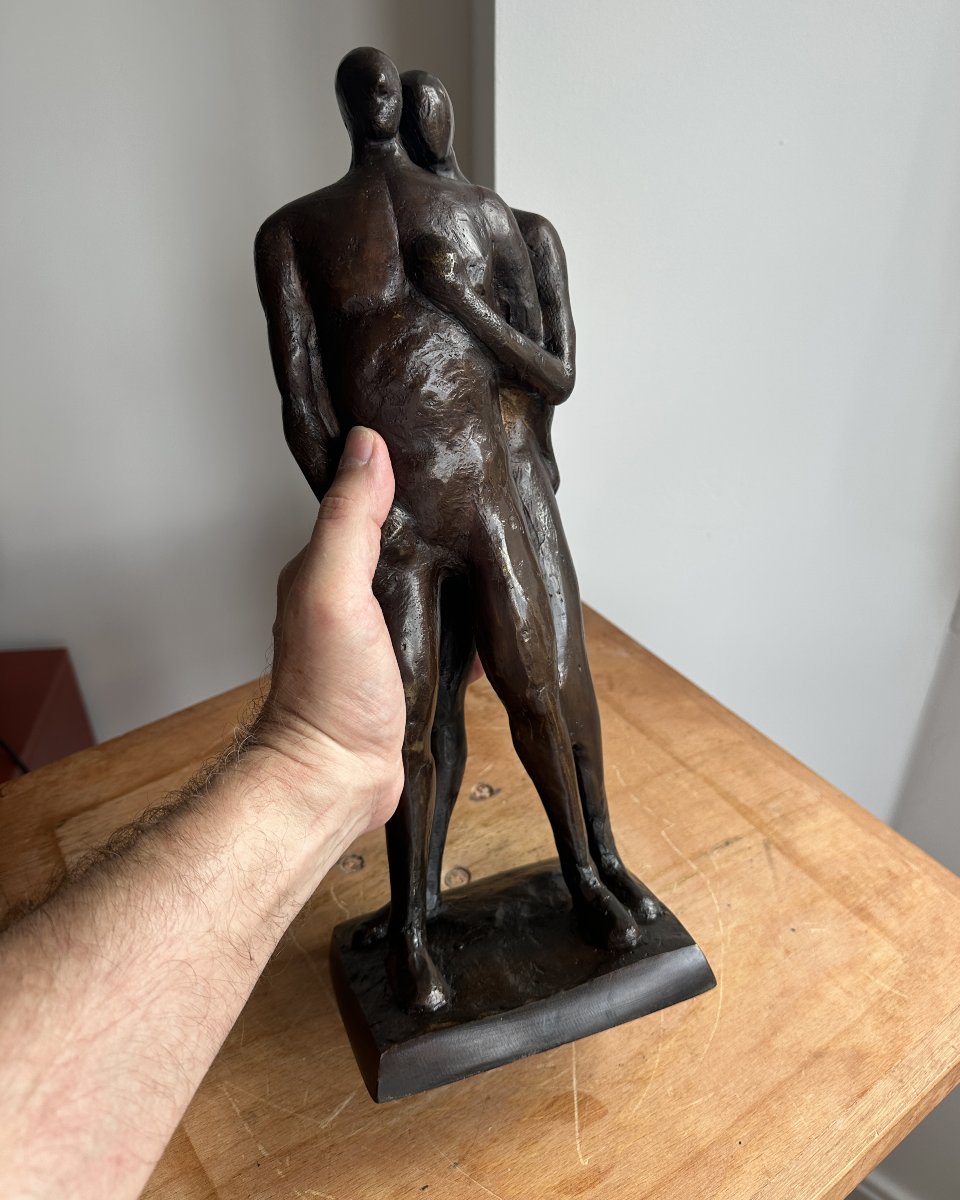 Les amoureux - Anonyme - Bronze-photo-6