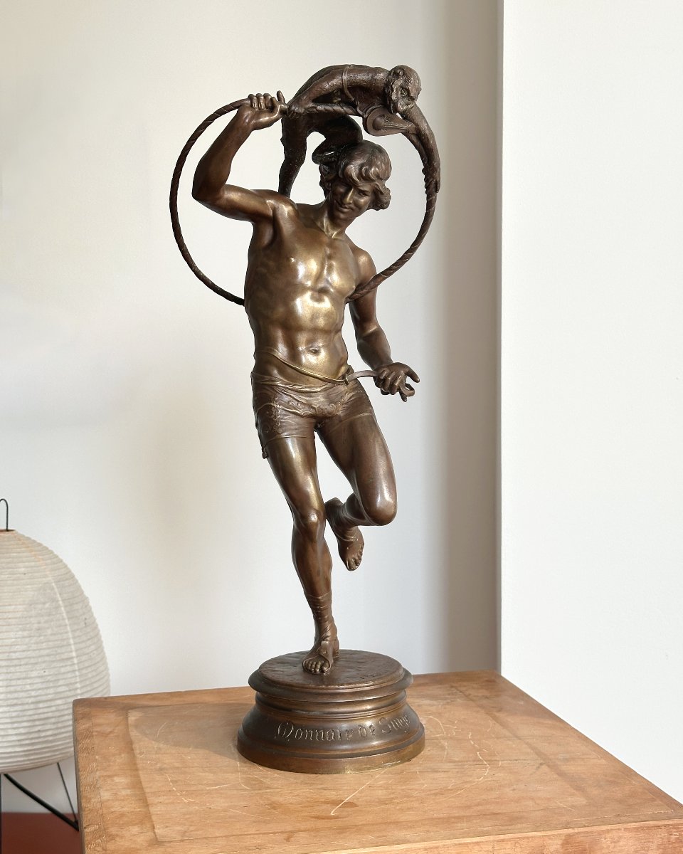 Monnaie de singe - d'après François Rolard - Bronze-photo-2