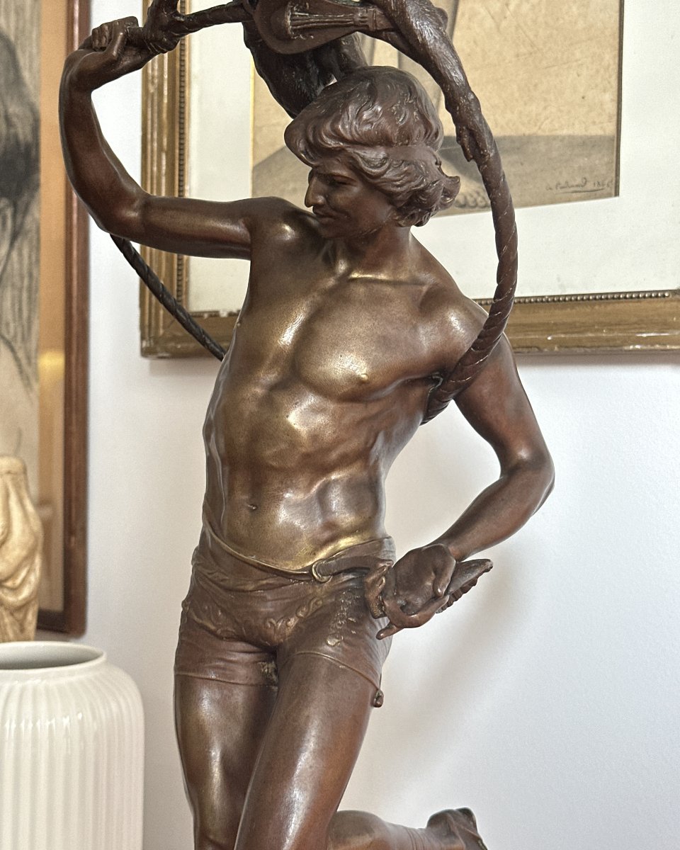 Monnaie de singe - d'après François Rolard - Bronze-photo-2