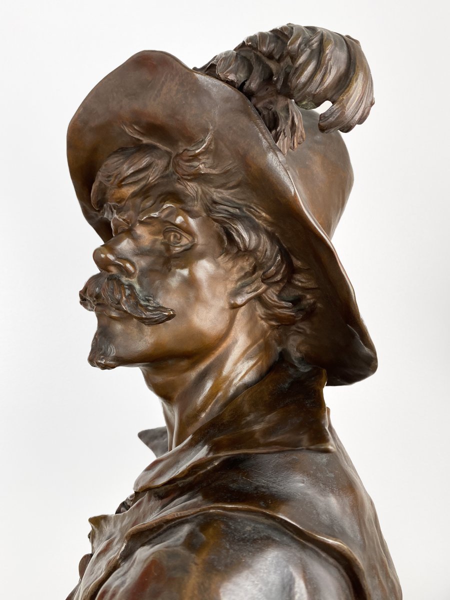 Bust Of Salvator Rosa By émile Louis Picault (1833-1915)-photo-6