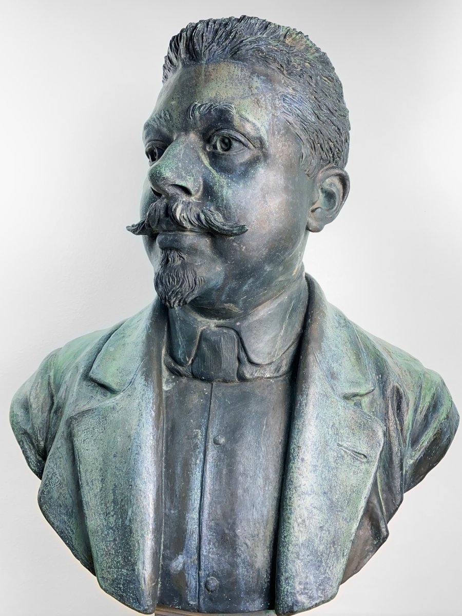 Gustave Michel (1851-1924) - Bust Of A Notable Auvergnat-photo-3