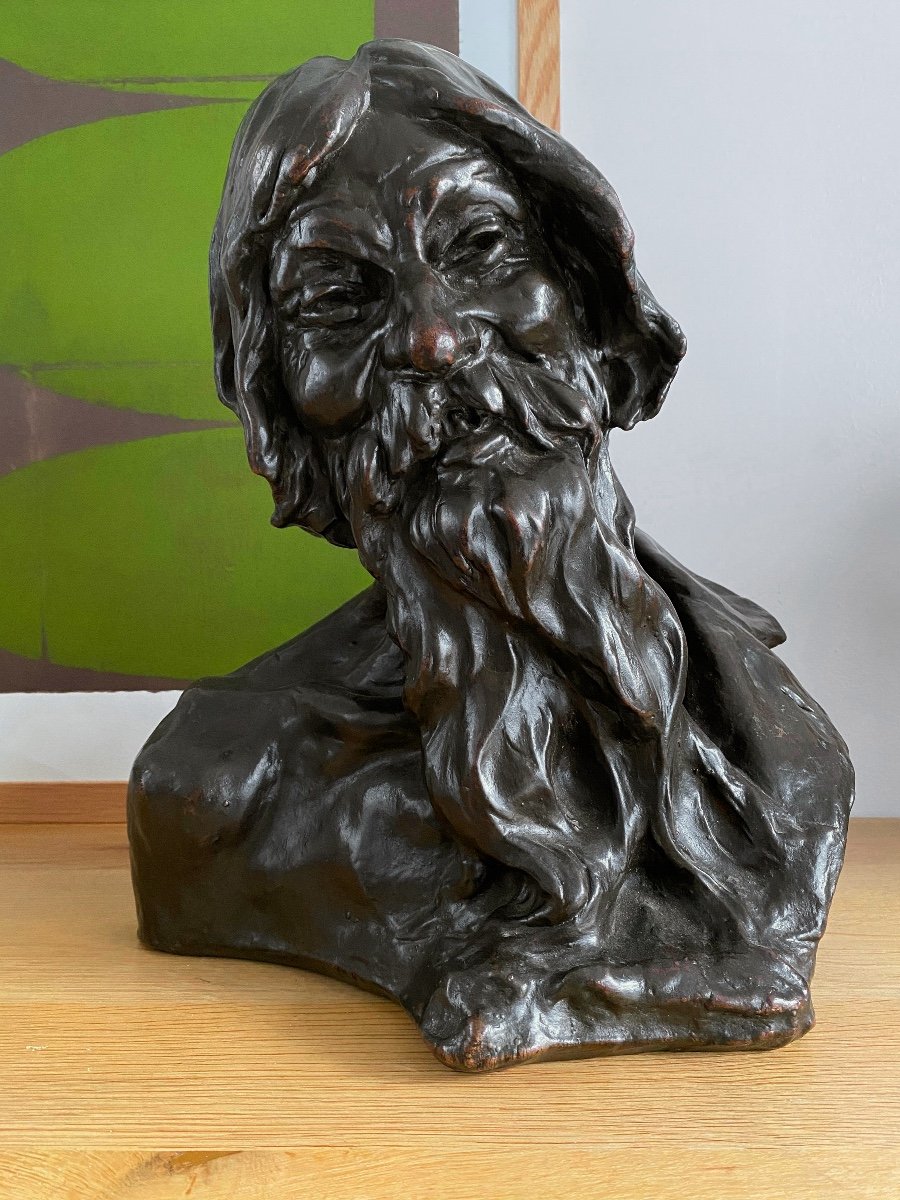 Bust Of Old Bearded Man - Russian Beggar?-photo-3