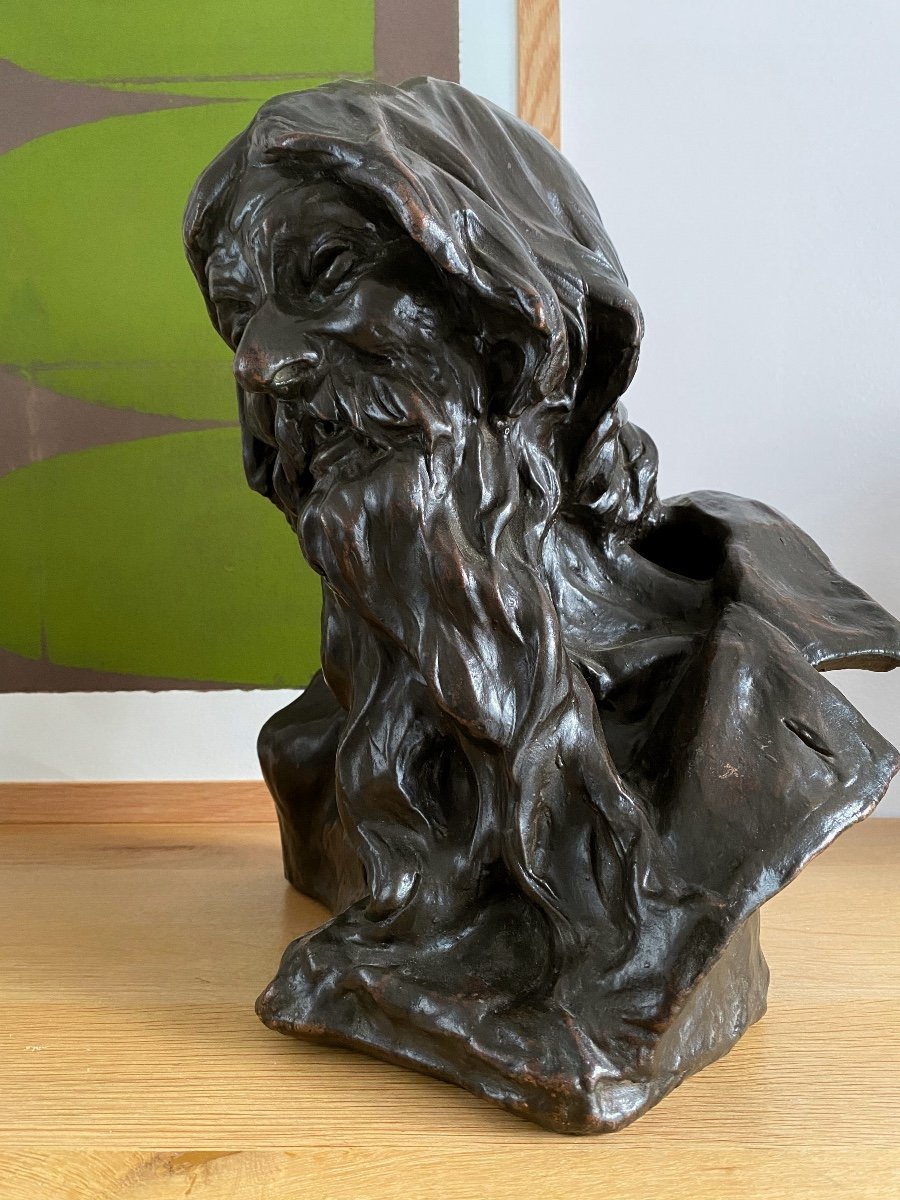 Bust Of Old Bearded Man - Russian Beggar?-photo-2