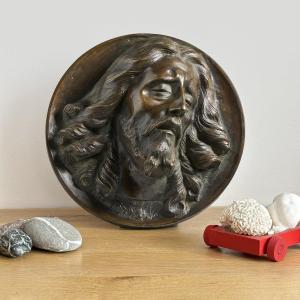 Head Of Saint John The Baptist - Bronze - Flemish Work
