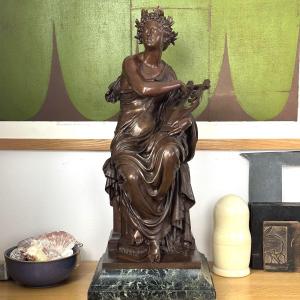 Allegory Of Music - After Mathurin Moreau - Bronze