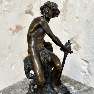 David The Victor - Henri Honoré Plé - Bronze