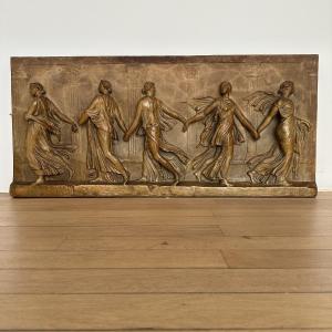 "borghese Dancers" Plaster Relief - After Antiquity