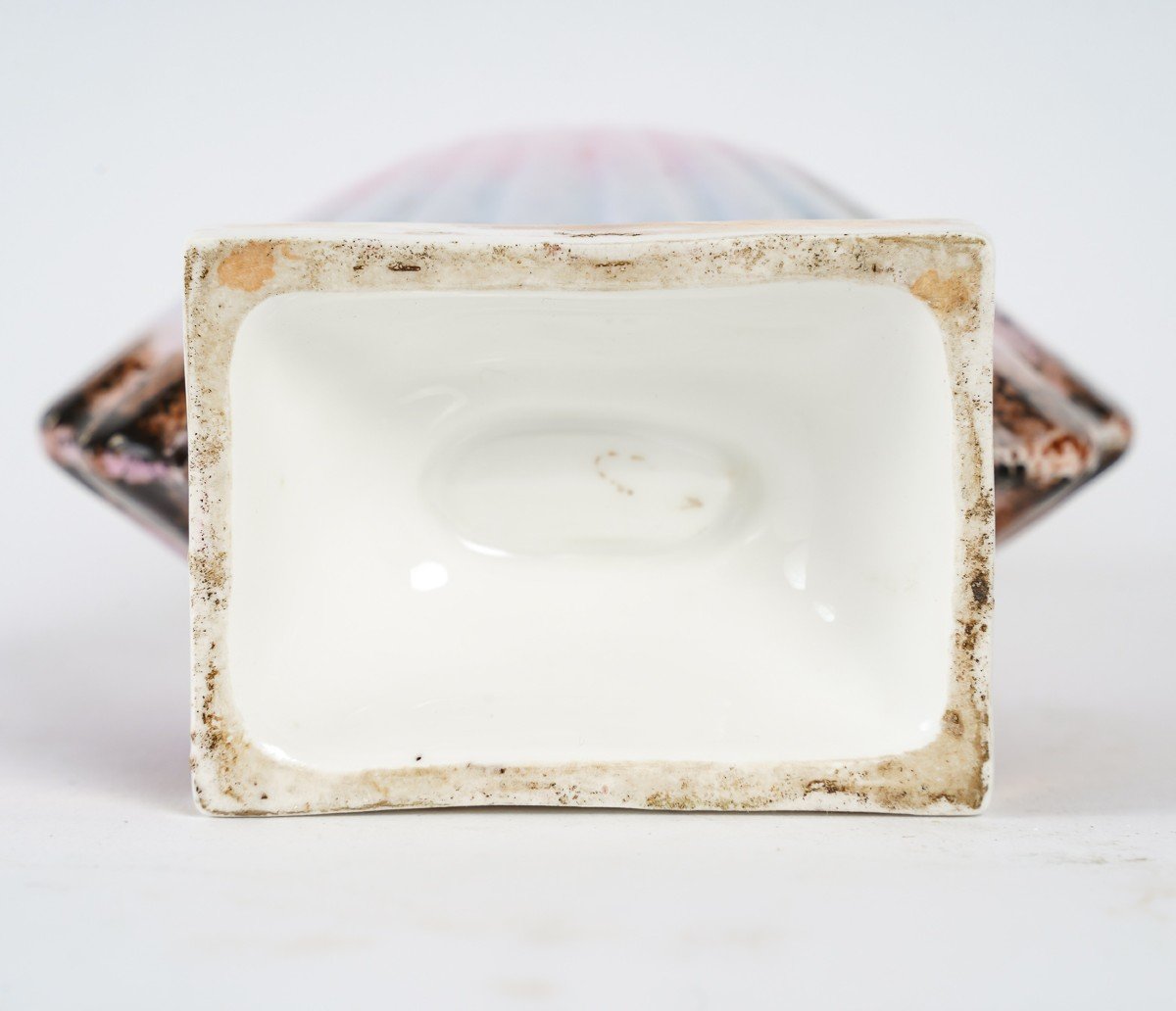 Flacon En Porcelaine, Forme Coquillage, Vieux Paris XIXéme-photo-1