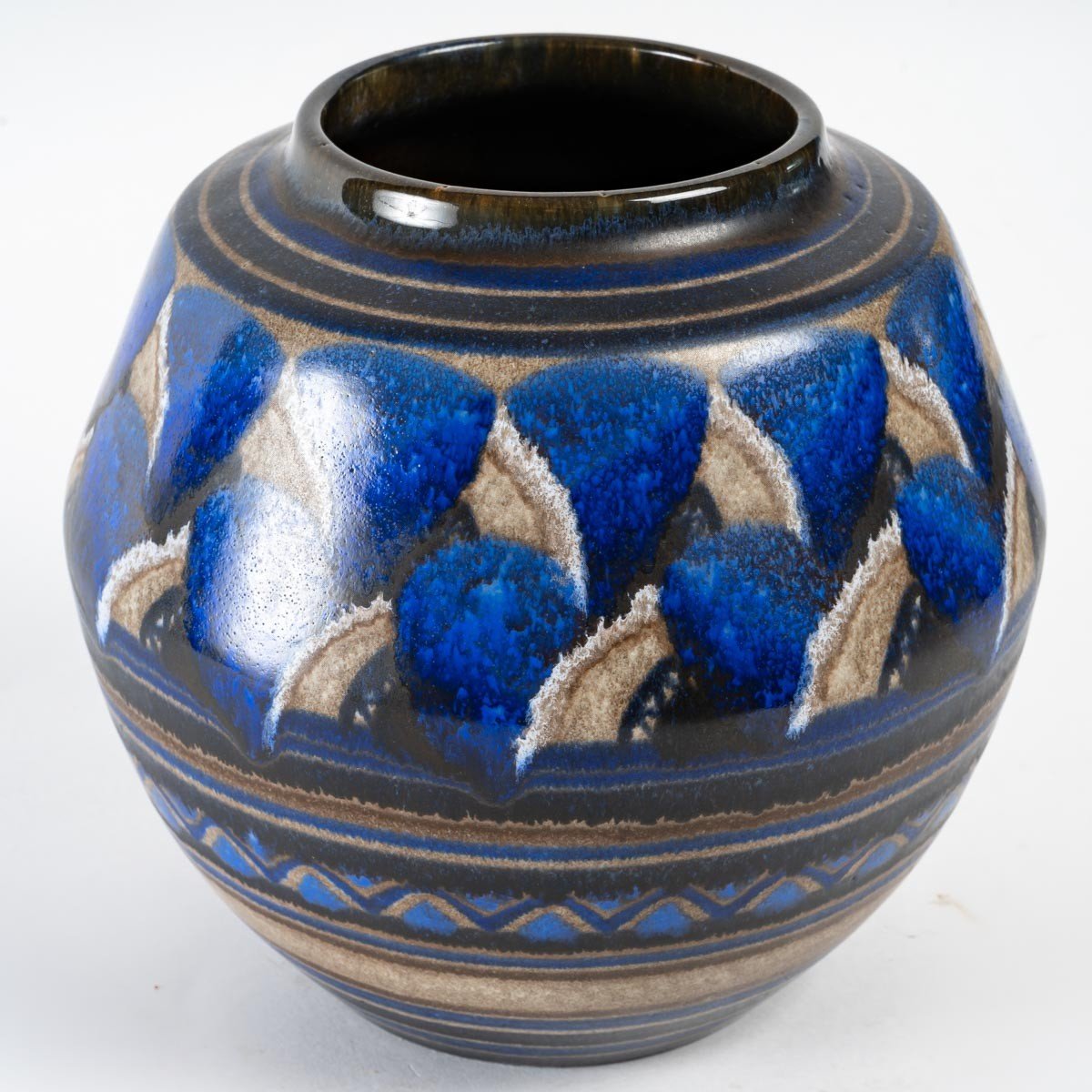 Art Deco Vase From Sèvres Porcelain  Factory & André Plantard-photo-3